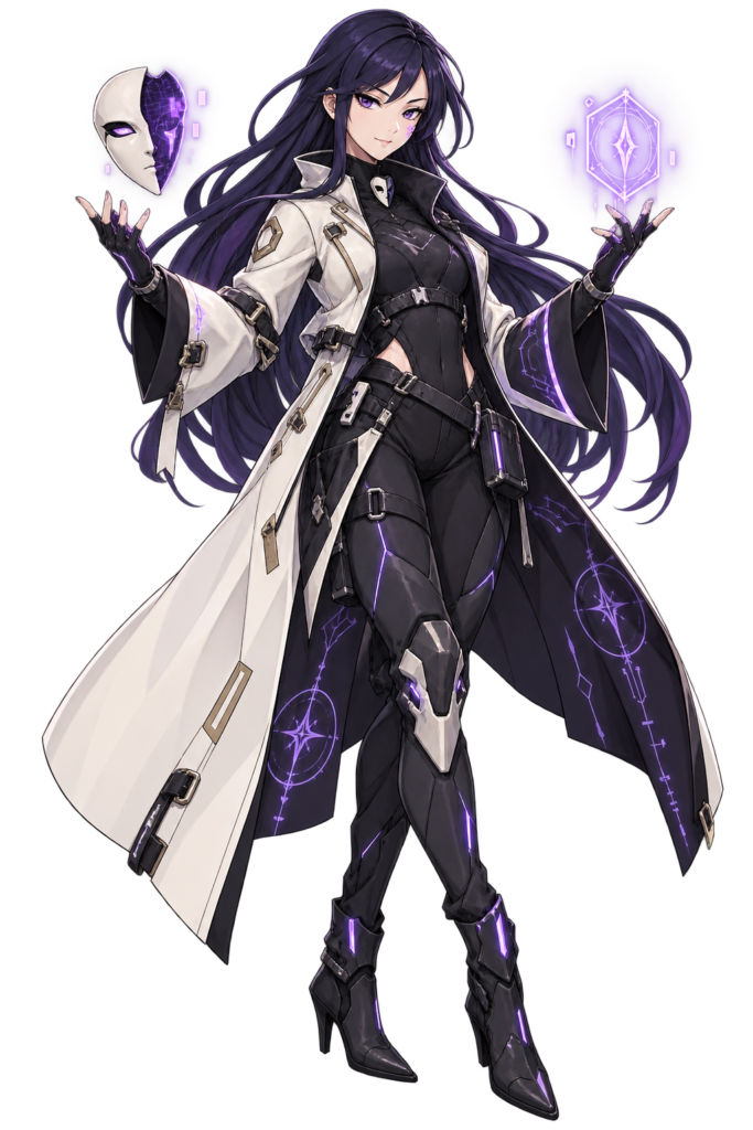 The Mask & Borrowed Authority Engineer character art