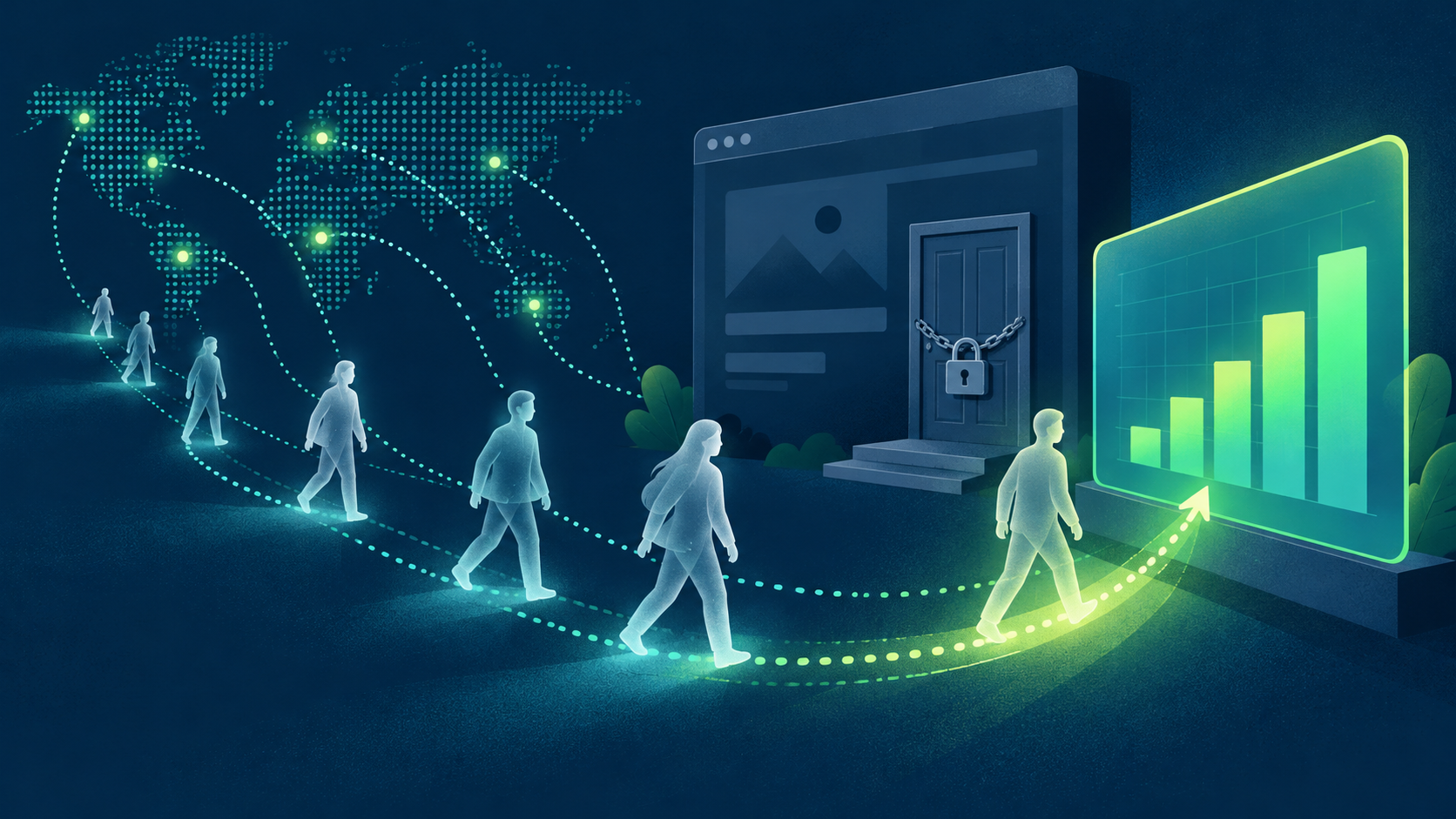 Ghost visitors entering analytics without passing through the website