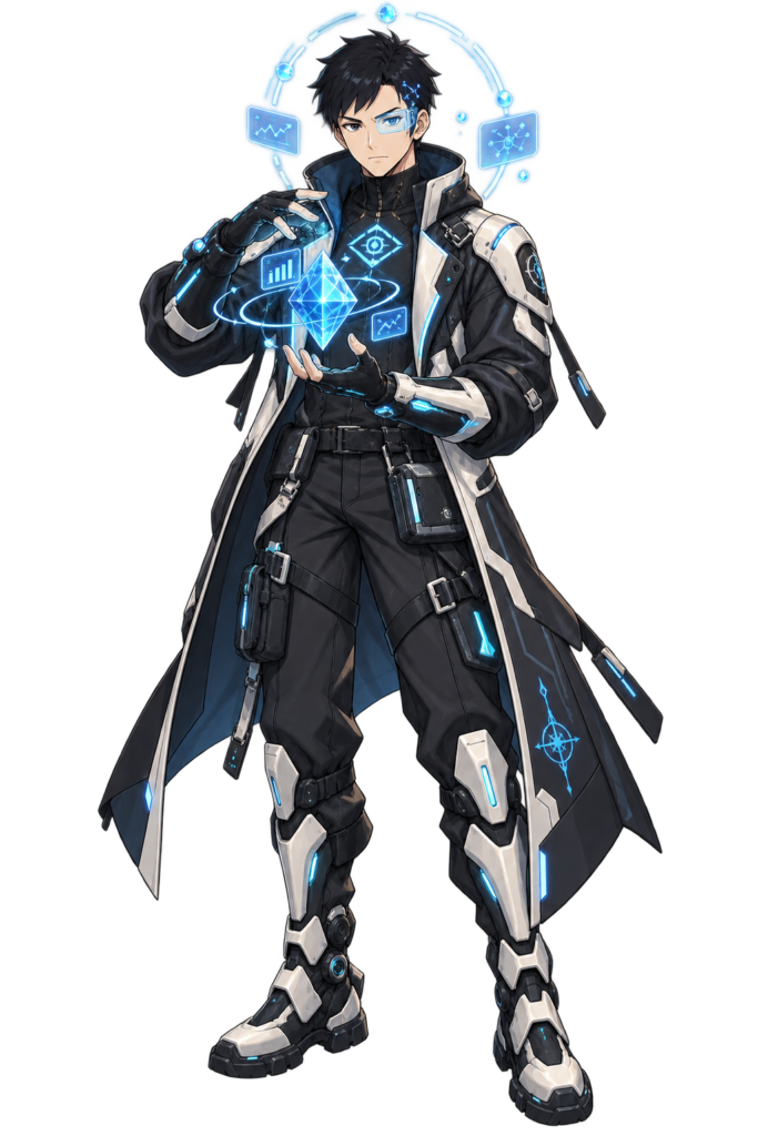 The Intelligence Desk character art