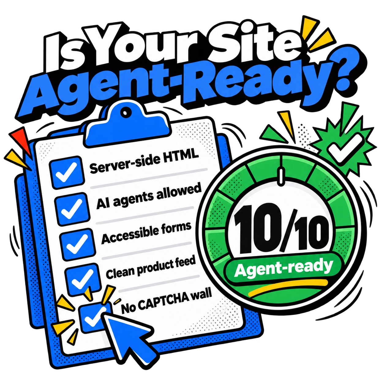 Agent-ready website checklist with readiness score